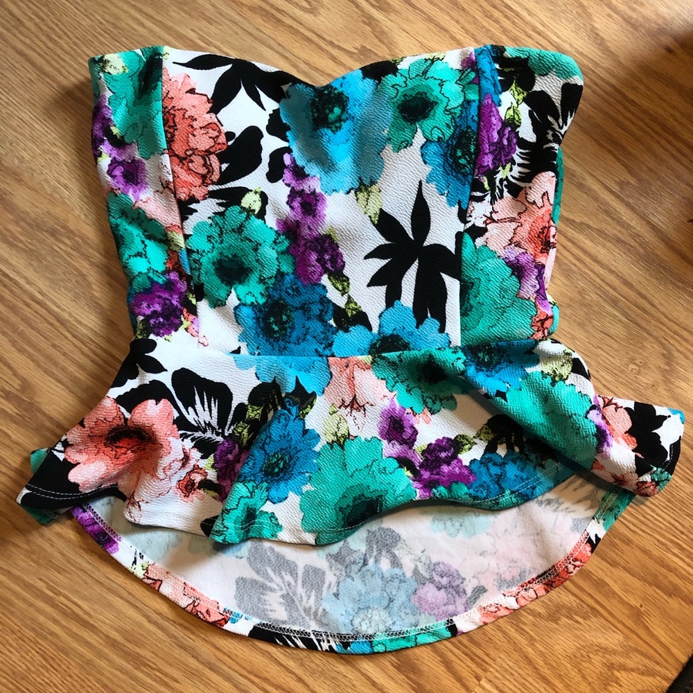 Floral Peplum Top